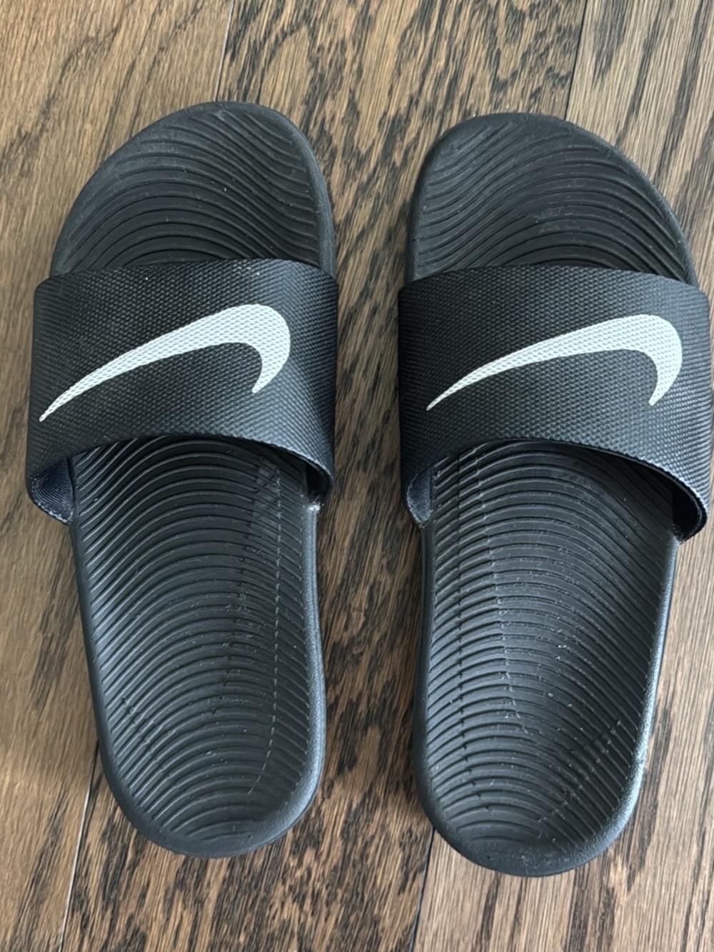 Nike Black Slide Sandals ~